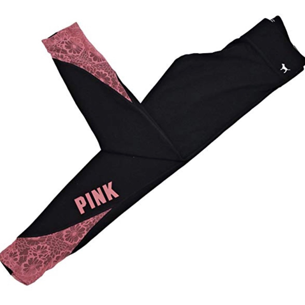 PINK Lace Yoga Leggings